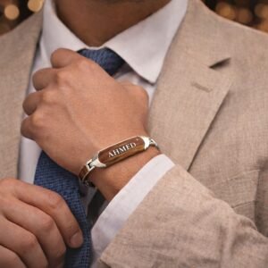 Custom Ebony Cartouche Bracelet